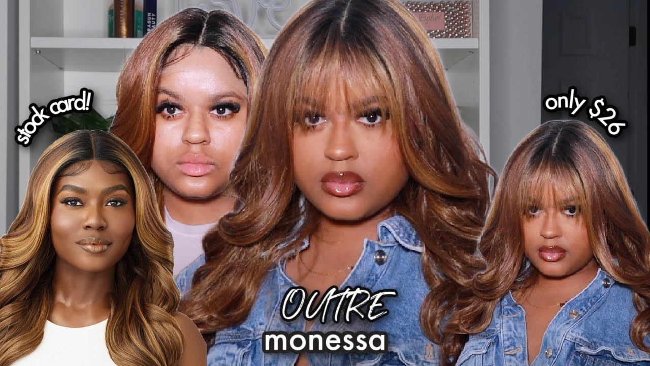 Only $26 🤯🛒✨ Outre Synthetic Hair HD Lace Front Wig - MONESSA