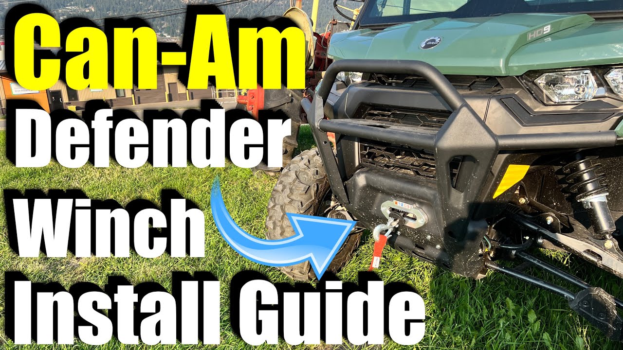 Can-Am Defender Winch Install Step-by-Step / How to Guide