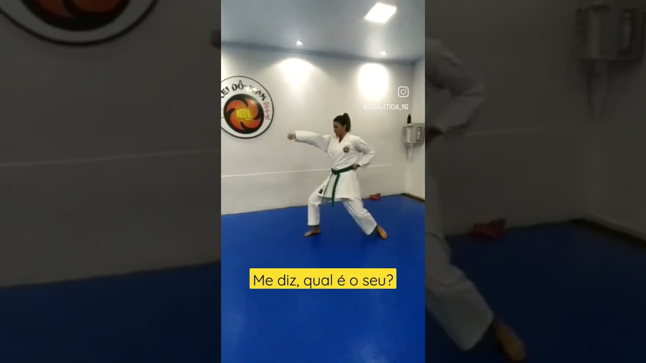 esse &eacute; o meu💚 #karate #karateshotokan #karateca #treino #disciplina #foco #chute #kihon