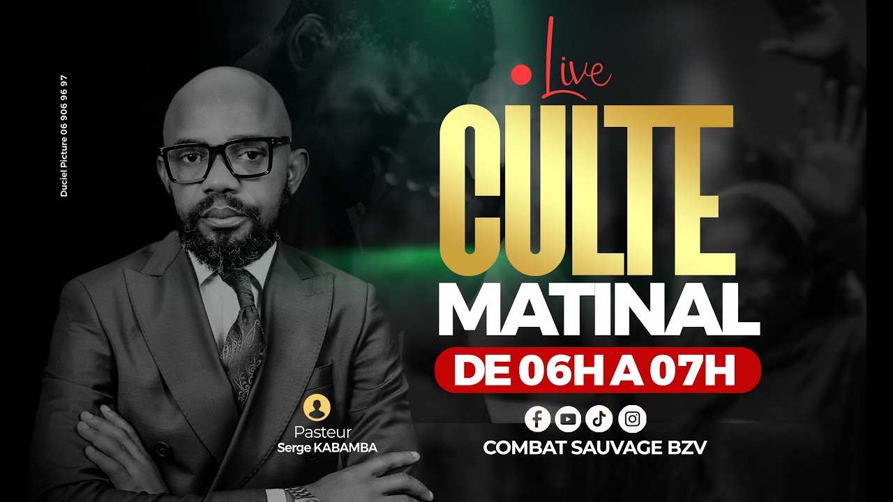 CULTE MATINAL DU LUNDI 26/01/2026