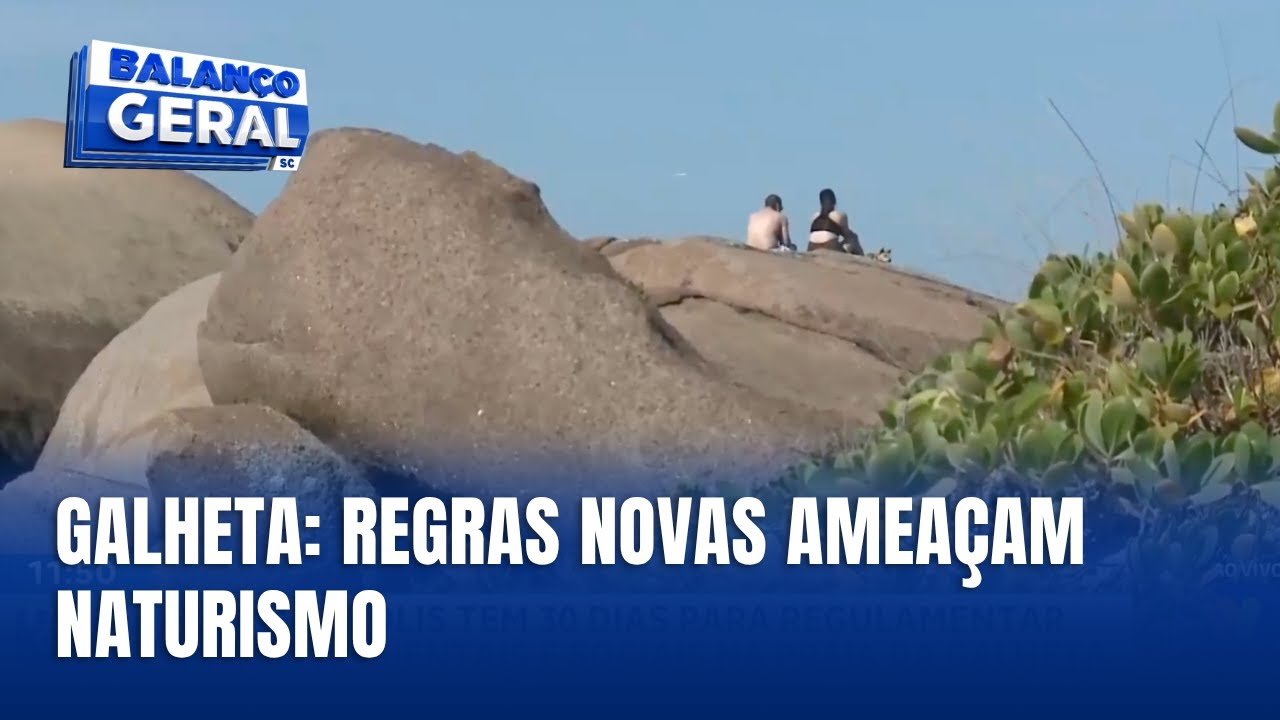Regulamentação ambiental pode mudar prática do nudismo na Galheta