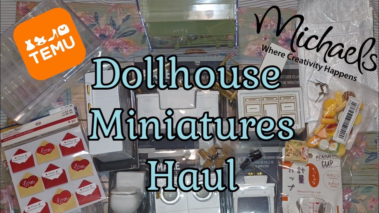 Miniatures haul Temu haul Michael's haul #temu #temuhaul #michaelshaul #michaels #miniature
