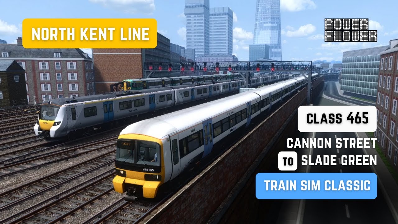 North Kent Line - London Cannon Street to Slade Green -  Class 465 -  Train Sim