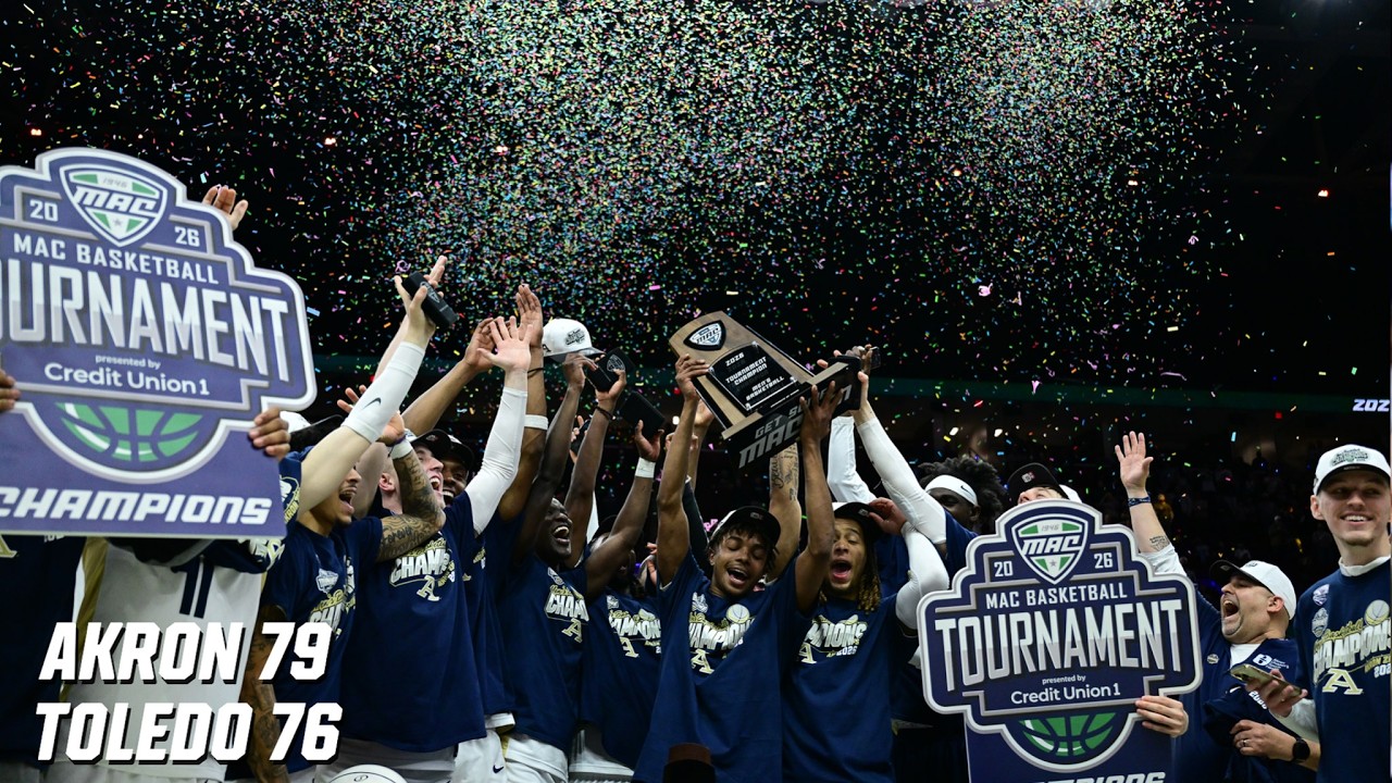 MAC MBB: No. 2 Akron Highlights vs. No. 4 Toledo | Semifinals