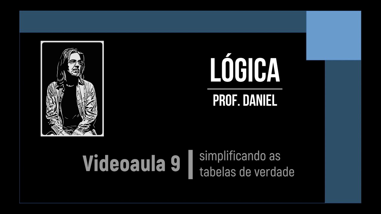 Videoaula 9 - simplificando as tabelas de verdade