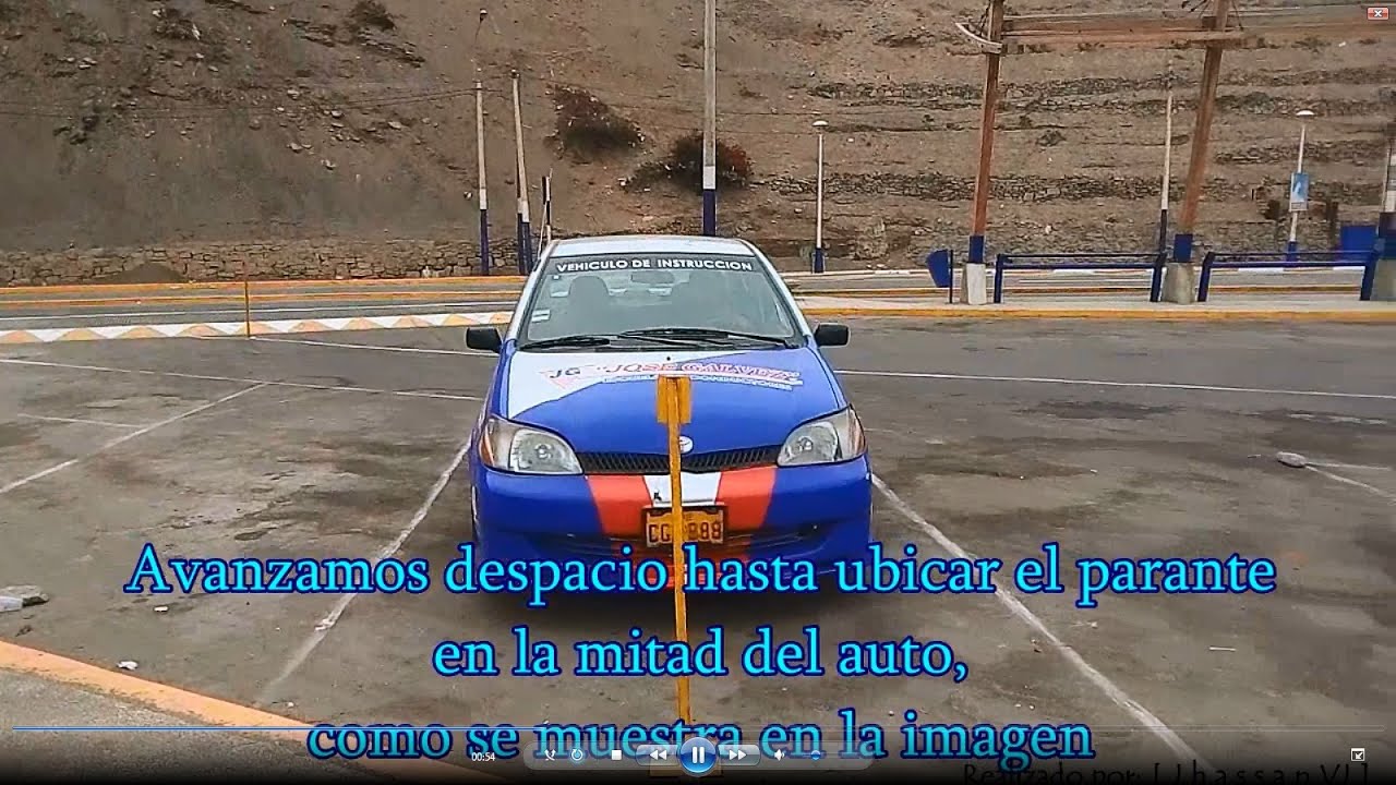 Estacionamiento en Diagonal A1 🚘 para el examen de manejo en el touring✅
