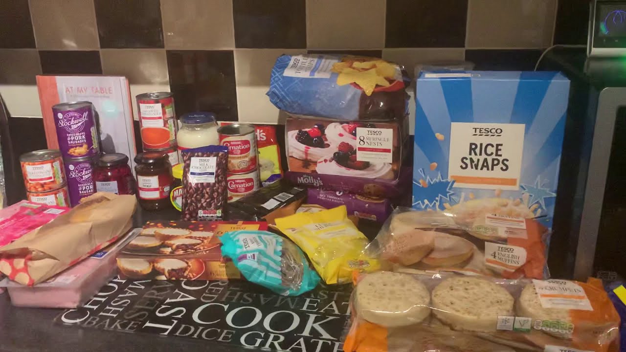 Tesco click and collect food shop for this week 08/12/2020