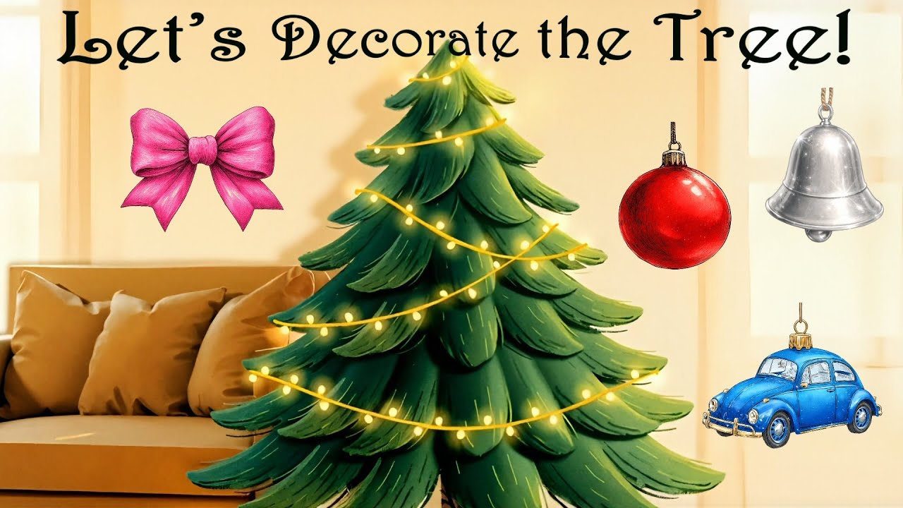 Decorate the Christmas Tree! 🎄 | Colors & Counting (1–10)  for Kids