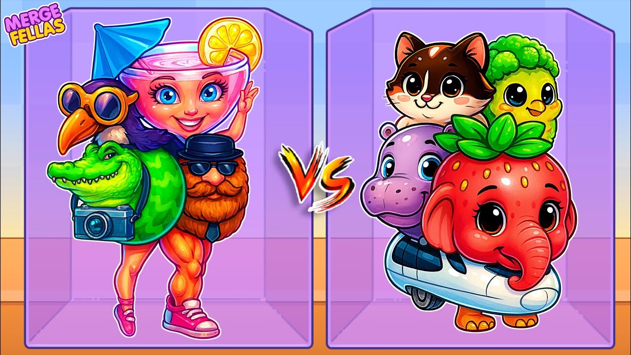Merge Fellas ITALIAN BRAINROT 2 vs BABY BRAINROT 2 ⁉️ Boss + Boss I New Update - Reaching Max Level!