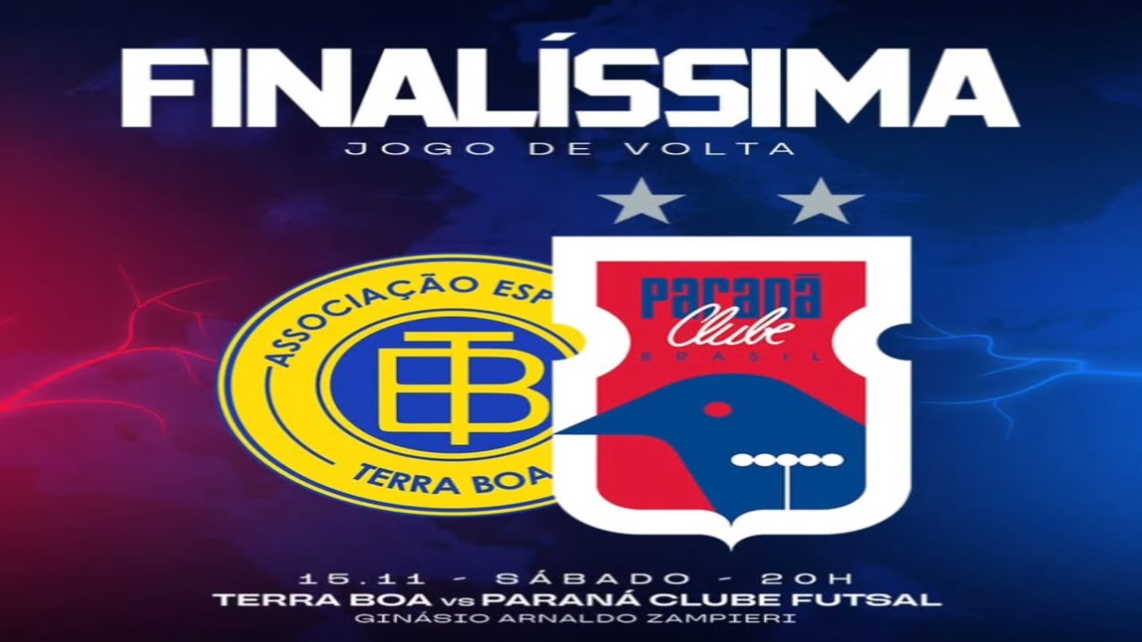 Terra Boa 3x1 Paran&aacute; Clube Futsal | Campeonato Paranaense de Futsal S&eacute;rie Prata 2025 - Final - Volta
