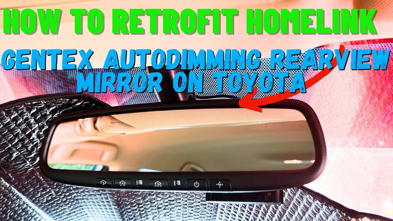 How to Wire and Retrofit Homelink Dimming Mirror for Toyota Avalon