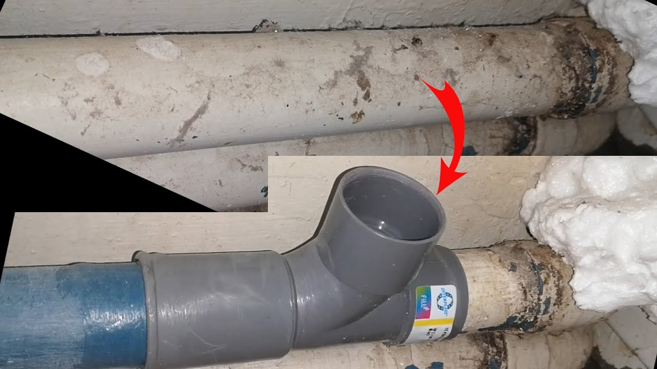 Comment se greffer sur un tuyau PVC d'évacuation 40mm (rajouter une dérivation tube gris plastique)