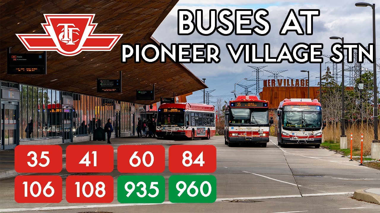 TTC Buses at Pioneer Village Station