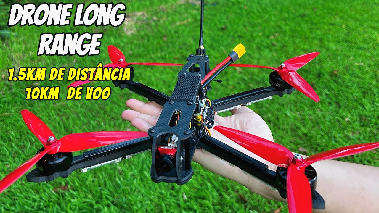 Primeiro VOO com o meu novo Drone LONG RANGE de 7 polegadas!