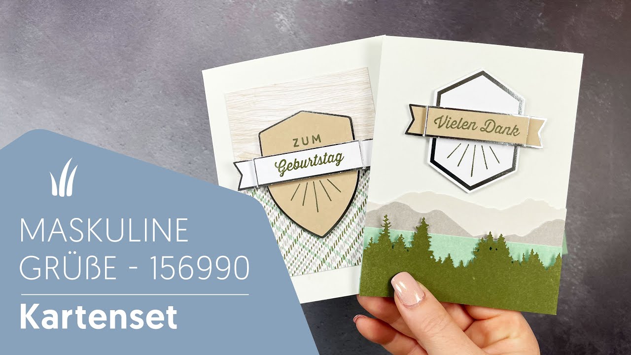 ⛰Teil 2 | Kartenset Maskuline Grüße | 156990 - vorgestellt