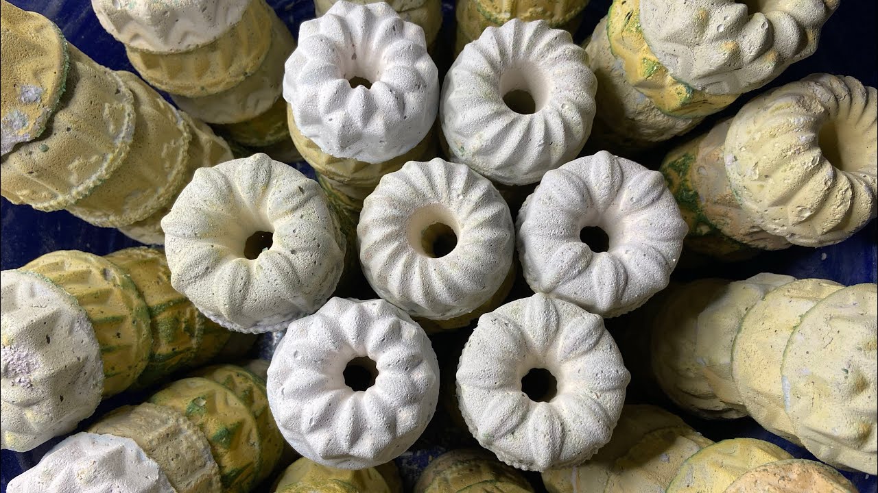 100 Powdery Bundts || Reformed Gym Chalk || Oddly Satisfying || Sleep Aid || ASMR
