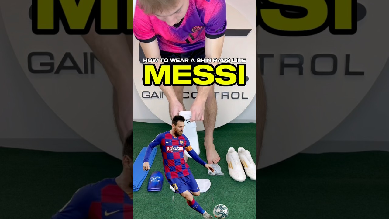 How to wear shin pads like MESSI 
