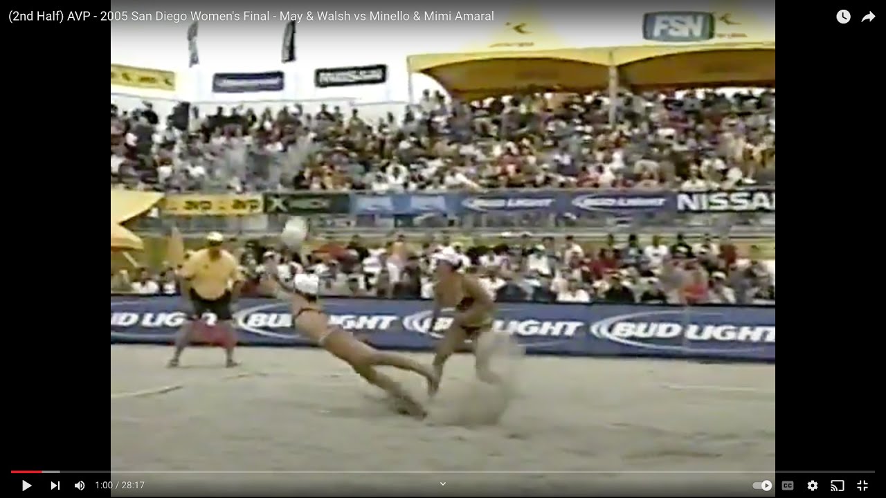 (2nd Half) AVP - 2005 San Diego Women's Final - May & Walsh vs Minello & Mimi Amaral