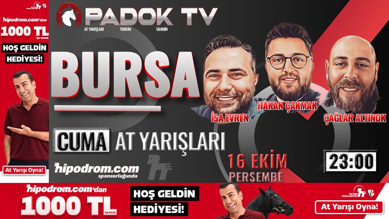 17 Ekim 2025 // Bursa At Yarışı Tahminleri // İsa Evren - &Ccedil;ağlar Altınok - Hakan &Ccedil;akmak