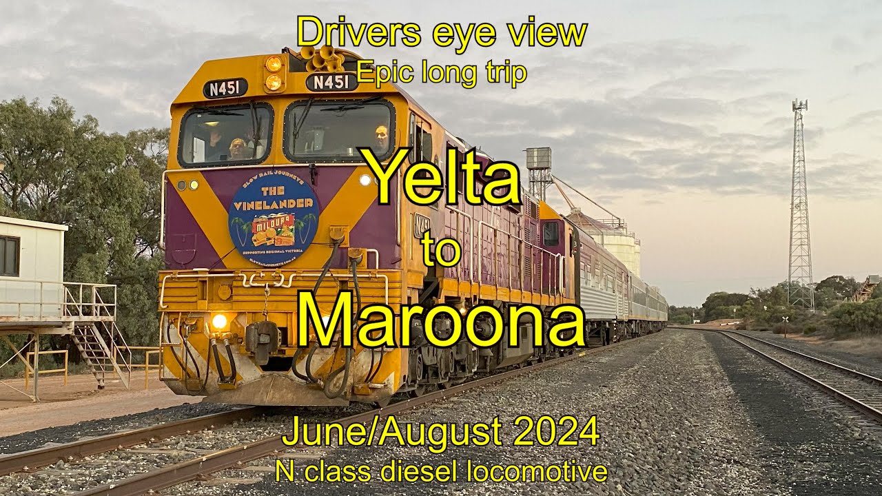 Drivers eye view, Yelta to Maroona, June and August 2024