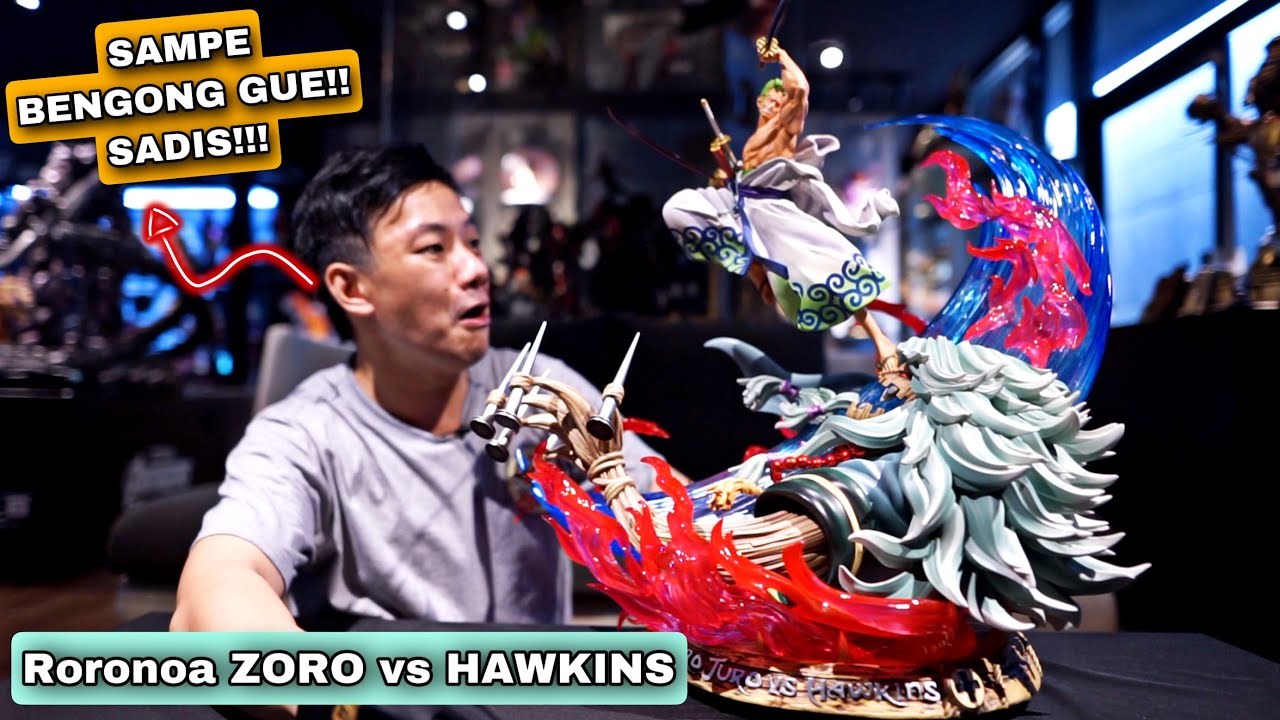 AAA STATUE!!! UNBOXING RORONOA ZOROJURO VS HAWKINS by JIMEI PALACE!!