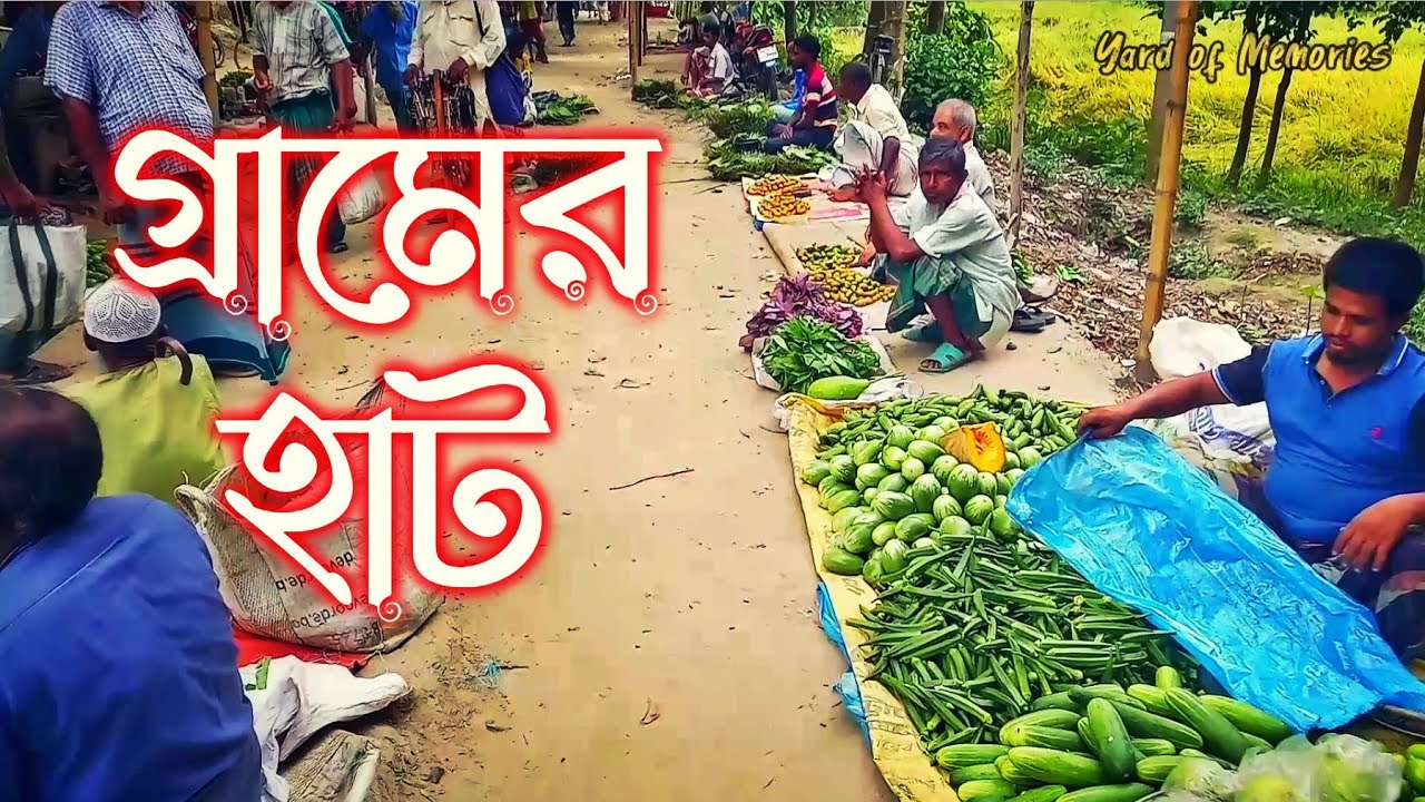 গ্রামের হাট | পলাশবাড়ী হাট, মান্দা নওগাঁ | Village Market | Yard of Memories