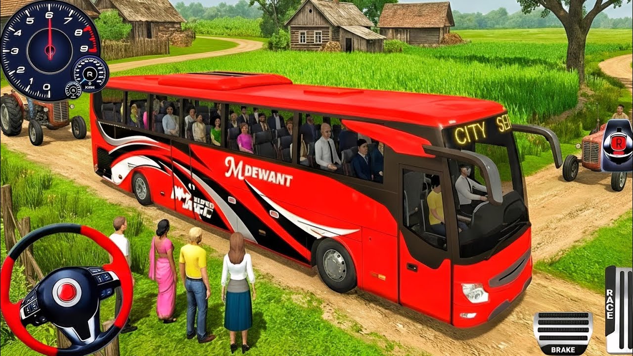 Realistic Bus Driving Simulator Hills Gameplay | Extreme Mountain Road Bus Driving Challenge Android