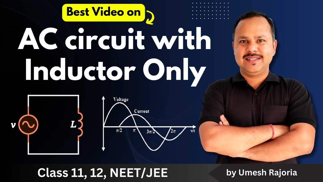 4. AC circuit Containing Inductor Only | Alternating Current | 12th Physics #umeshrajoria #neet