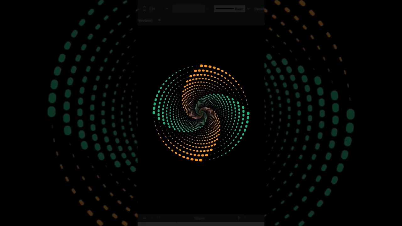 Adobe Illustrator - How To Make Radial Halftone Pattern #illustratortutorial #adobeillustrator