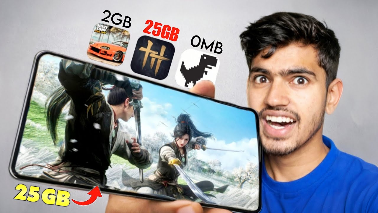 I PLAYED 0MB vs 2GB vs 25GB ANDROID GAMES 😱 | HUGE DIFFERENCE
