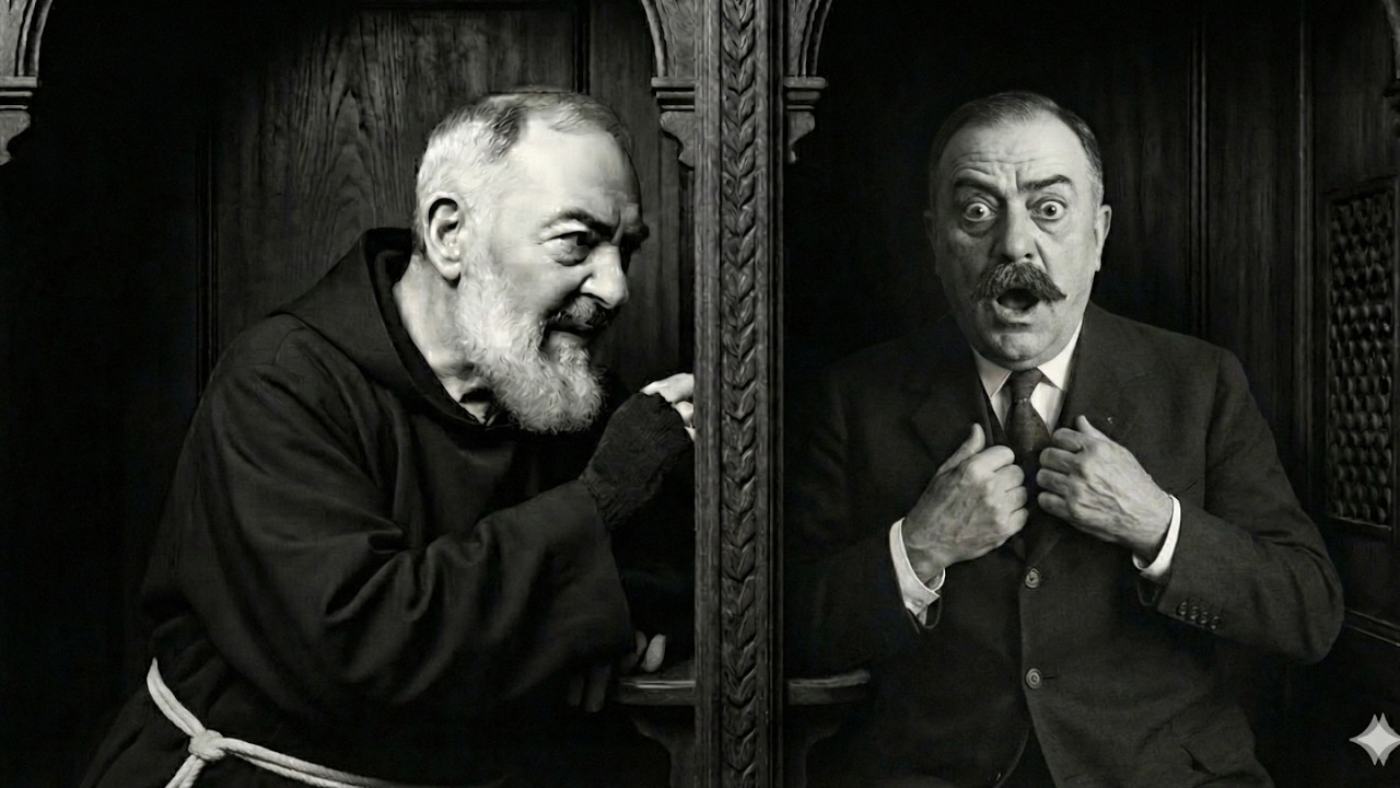 Massone sputò  'La Chiesa cadrà e Padre Pio con lei!' — 3 secondi dopo cadde in ginocchio