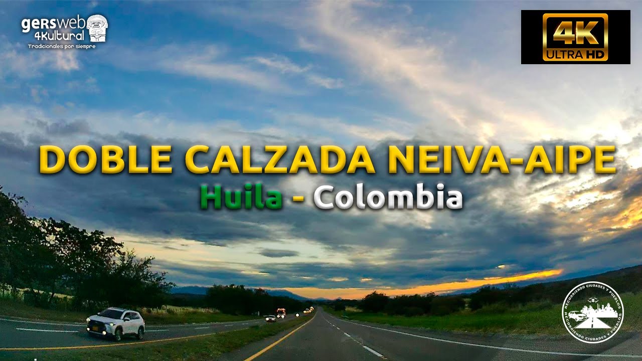 Recorrido en auto por la Doble calzada Neiva - Aipe (Huila) 🇨🇴 Colombia 2023 - 4K Scenic Drive 🚗