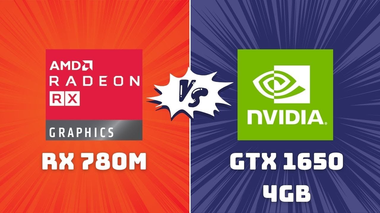 RX 780M vs GTX 1650 &ndash; Gaming & Productivity (1080p, 2K, 4K)