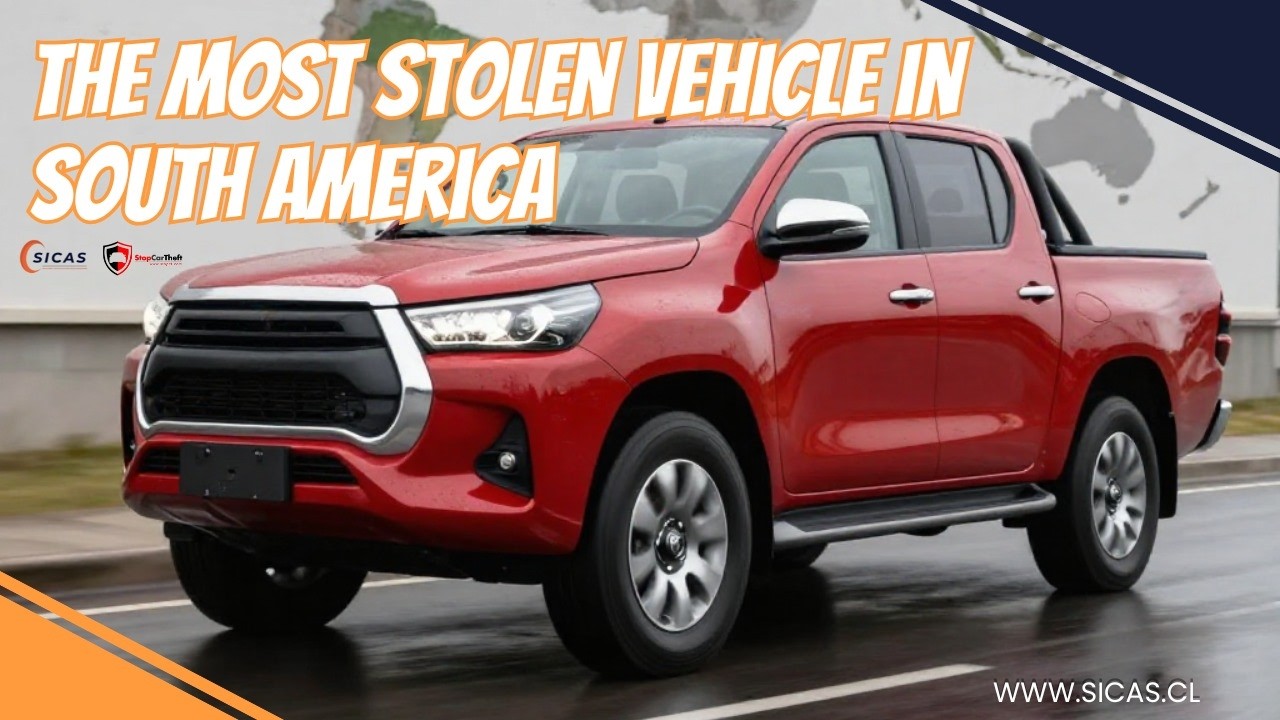 Why does the Toyota Hilux lead vehicle theft rates in South America?