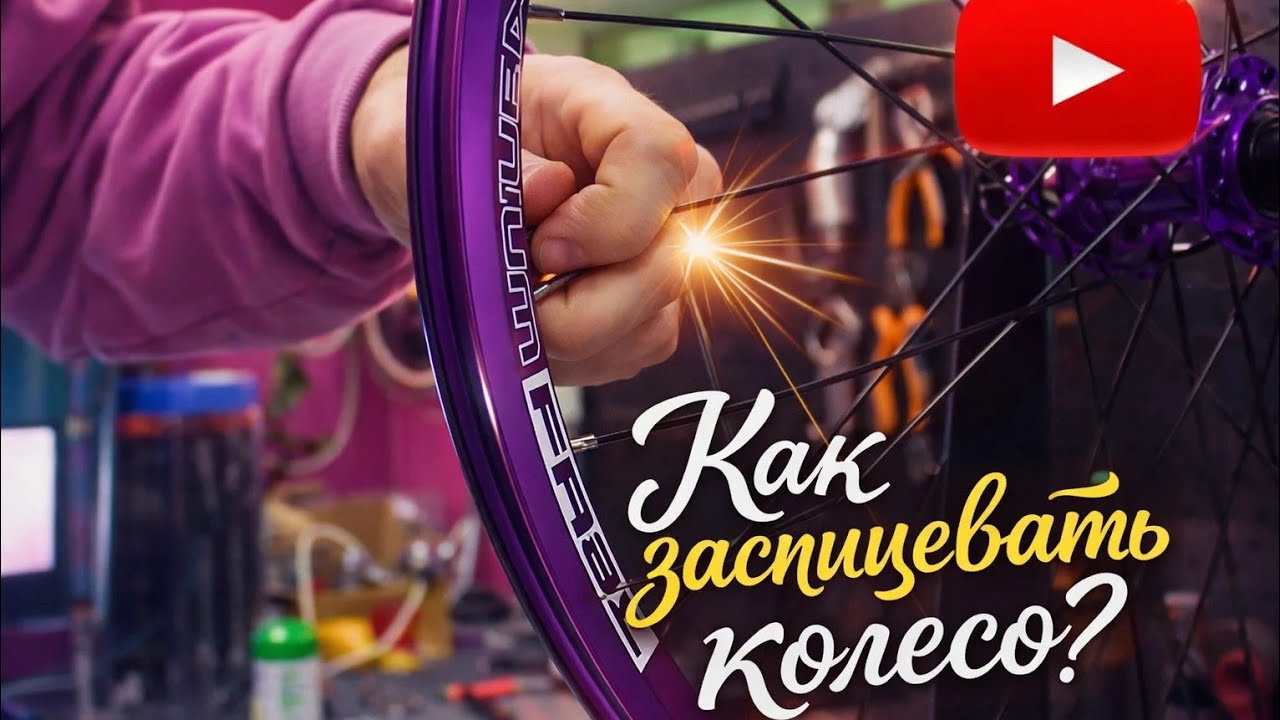 КАК ЗАСПИЦЕВАТЬ КОЛЕСО 32 СПИЦЫ. 3 КРЕСТА
