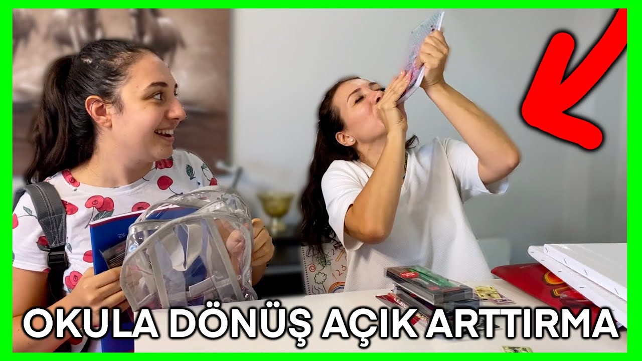 OKULA DÖNÜŞ 2022 AÇIK ARTTIRMA KIRTASİYE MALZMELERİ OKUL ÇANTASI CHALLENGE ÇANTA DOLDURMA Dobişko Tv