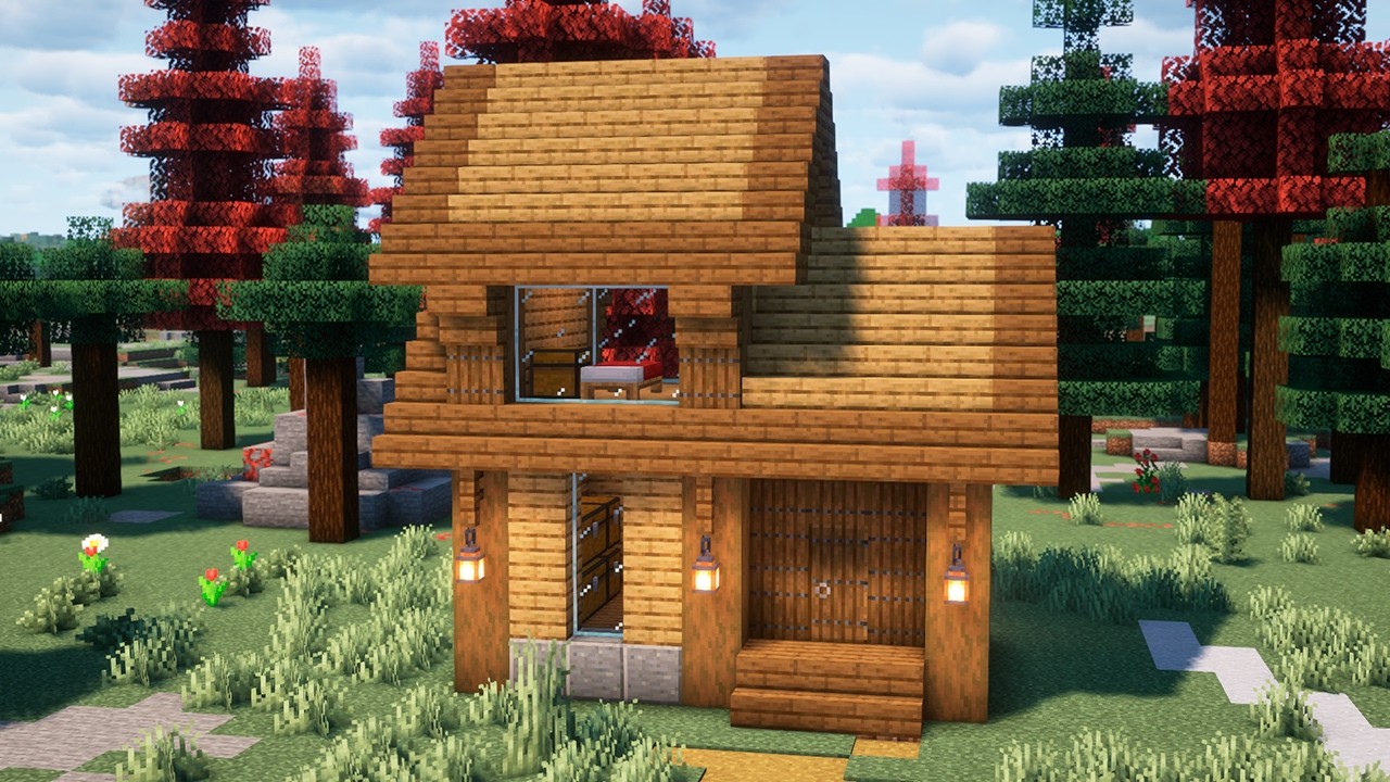 Minecraft: How to Build a Simple Cozy Survival House (Easy Starter Tutorial)