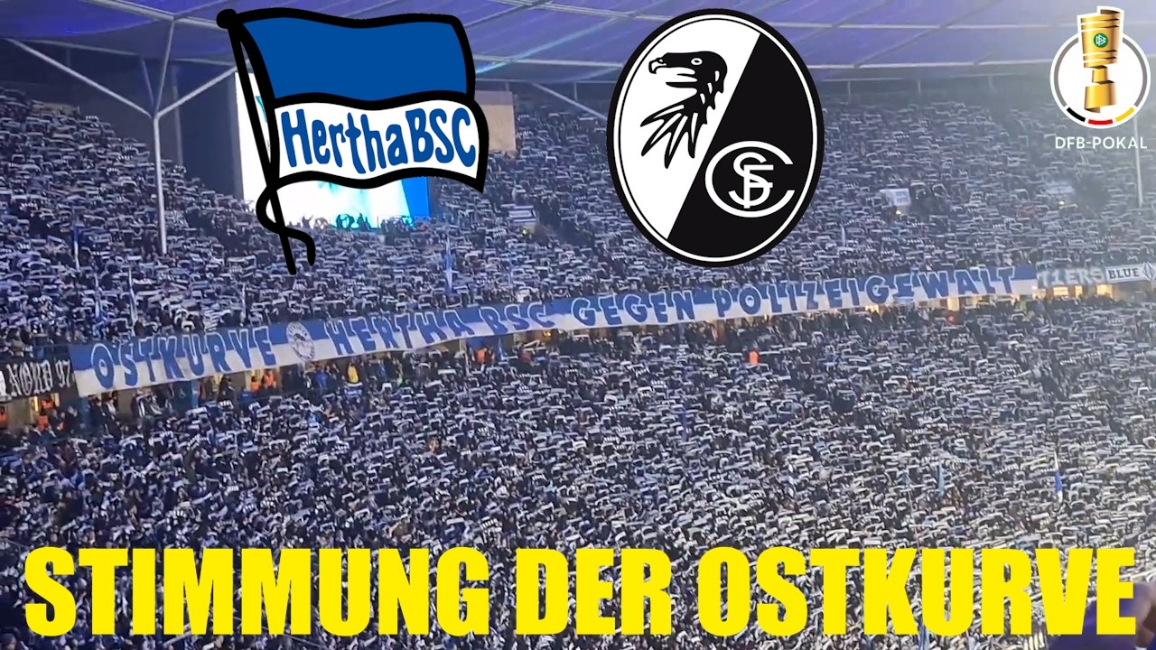 STIMMUNG NACH AUSSCHEIDEN IM DFB VIERTELFINALE!  Hertha BSC 4:5 SC Freiburg STIMMUNG DER OSTKURVE