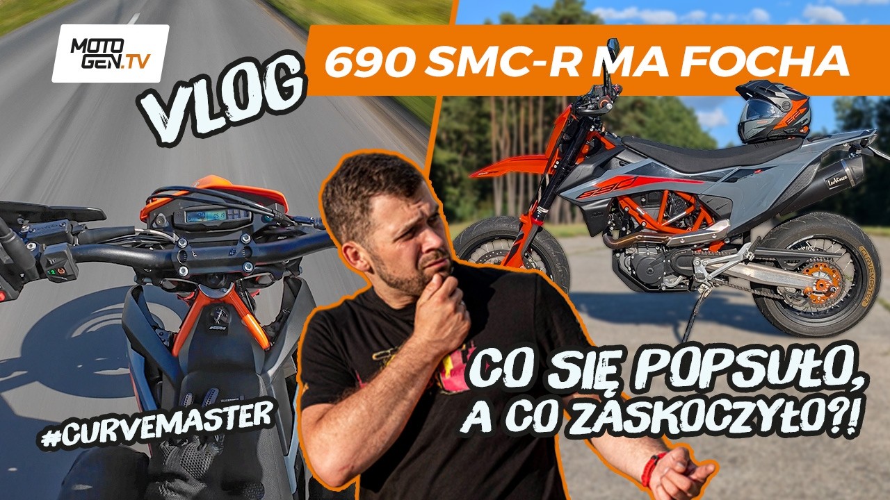 Popsuł mi się KTM 690 SMC-R 🏍️🫡 VLOG o hamulcach, pompie wody i oponach Dunlop SportSmart Mk4