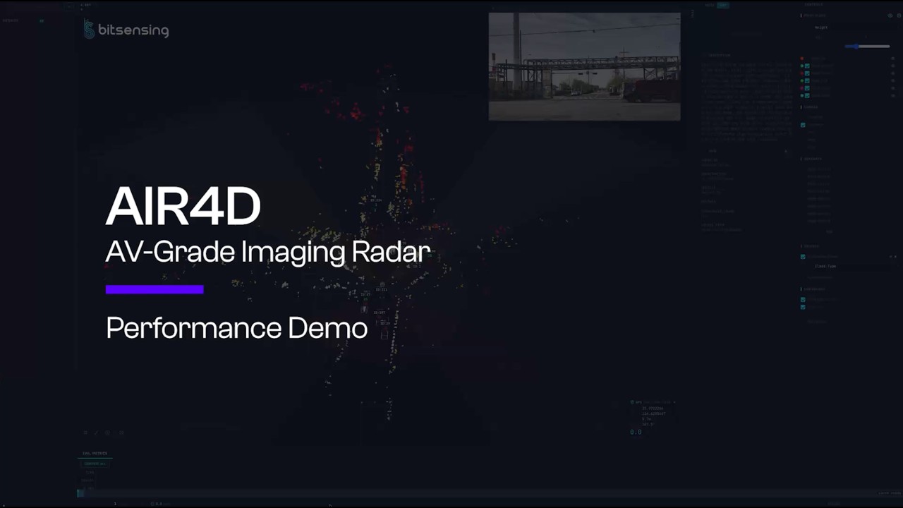 AIR4D | AV-Grade 4D Imaging Radar Performance Demo