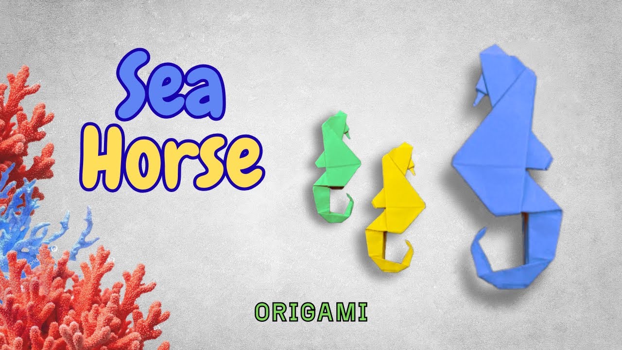 From Paper to Ocean: Origami Seahorse | How to Make an Origami Seahorse | Easy Tutorial | DIY