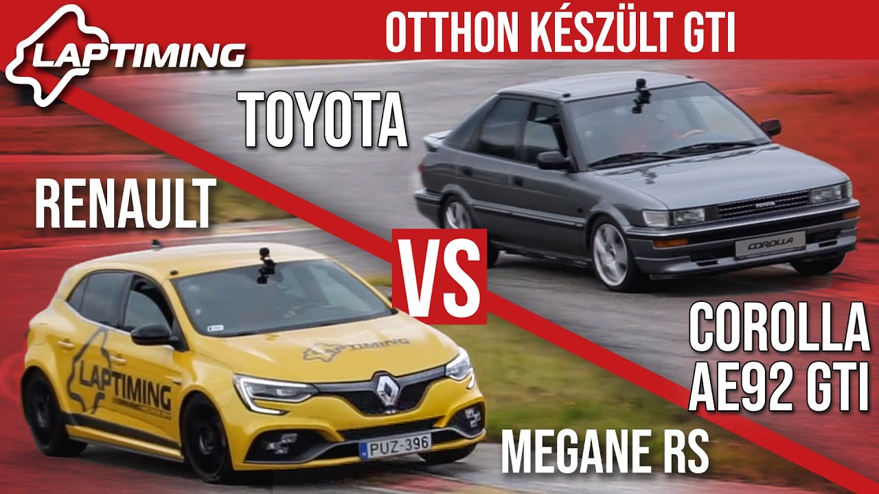 Otthon készült GTI - Renault Megane RS vs. Toyota Corolla AE92 GTI (Laptiming ep.166)