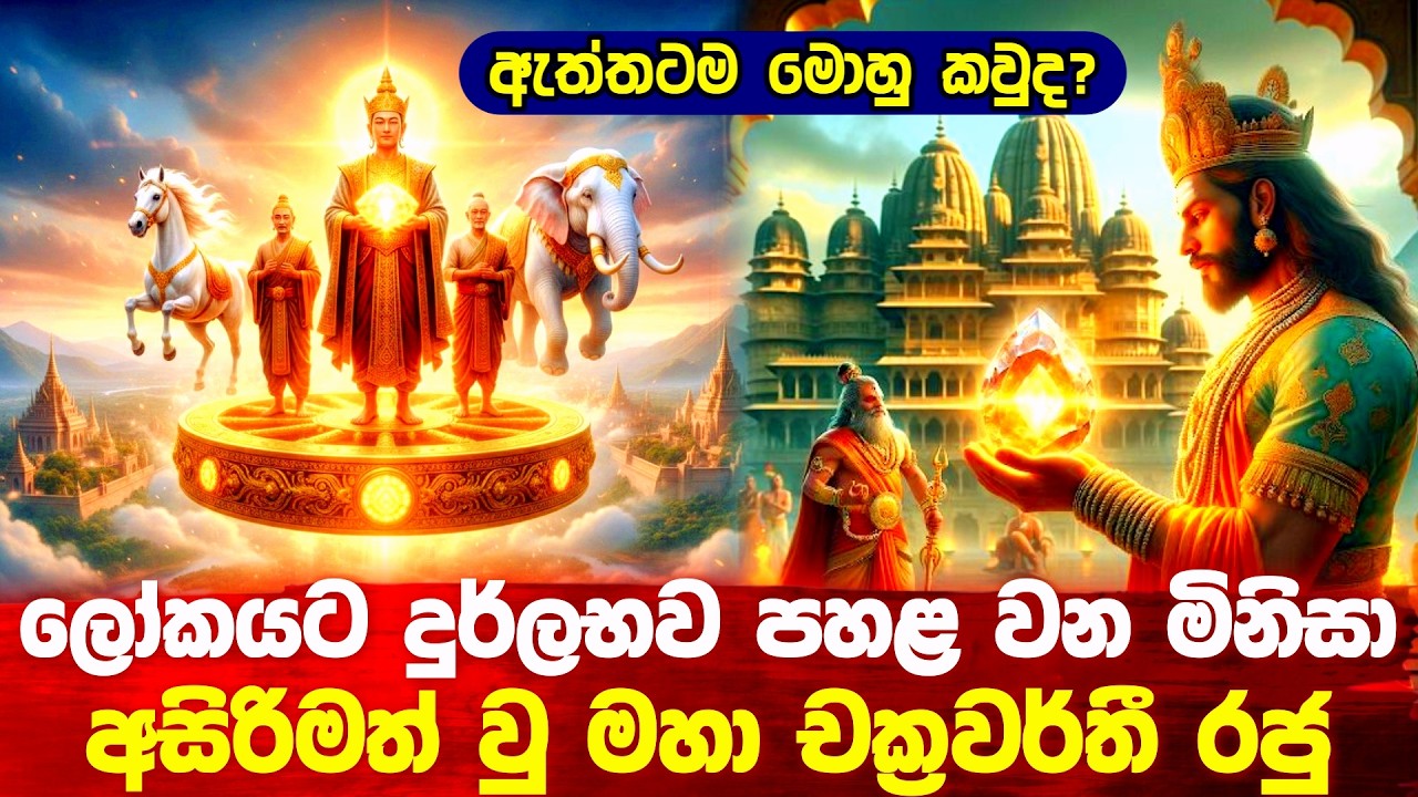 ලෝකයේ පහළ වන දුර්ලභම මිනිසෙක් වෙන සක්විති රජුගේ ඇත්ත #srilanka #buddha #history 