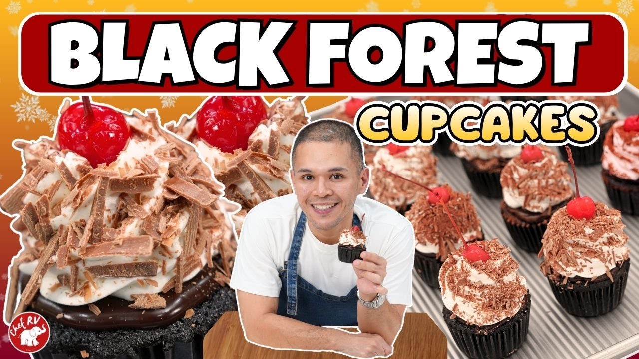 BLACK FOREST CUPCAKES | Chef RV 