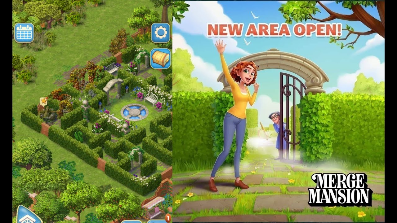Merge mansion-- MAZE  LEVEL 34/ Level 40 Part 107 #mergemansion