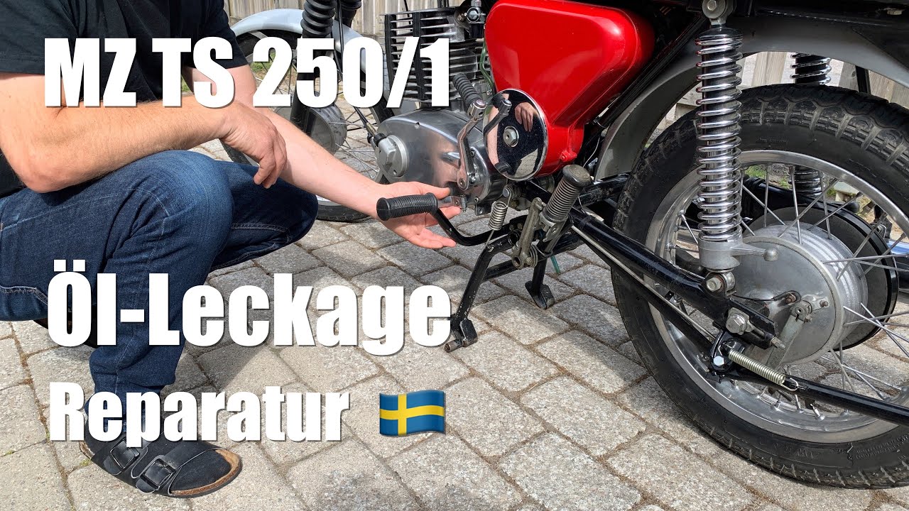 MZ TS 250 Leckage Kupplungsdeckel Schalthebel-Welle