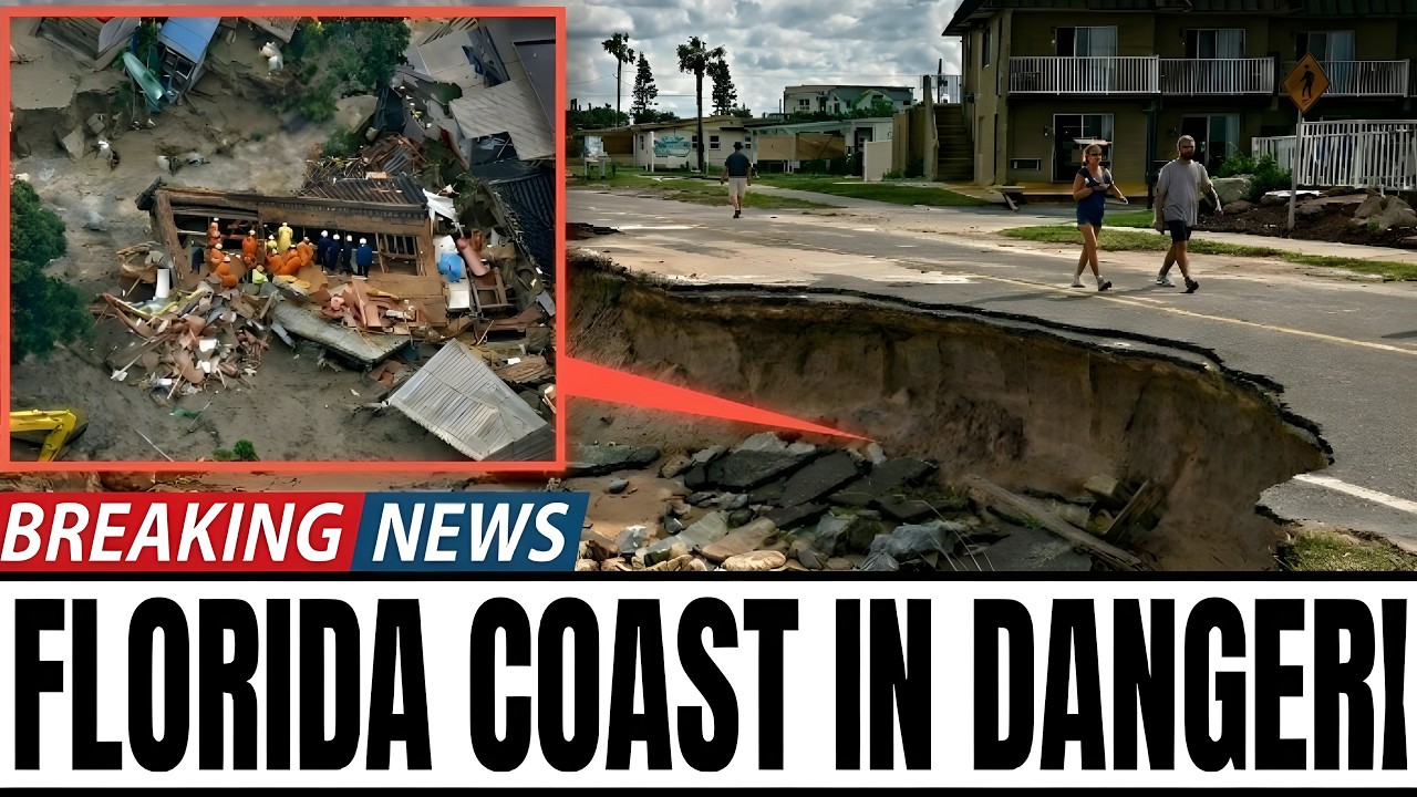 Florida's Coast CRUMBLES — Massive Sinkholes ENGULF Beaches as Ancient Limestone SHATTERS