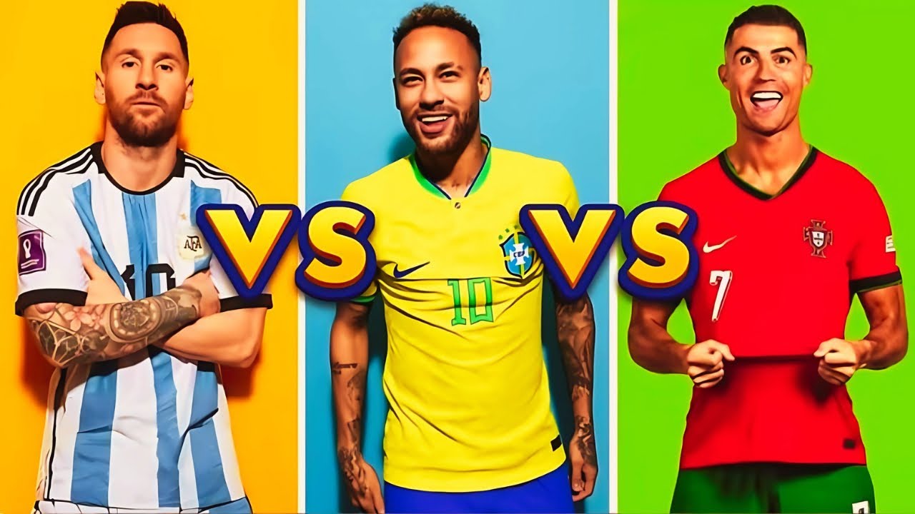 Full comparison (1): Neymar vs Messi vs Ronaldo | Ultimate Football Player Comparison (1) 2025 ⚽🔥