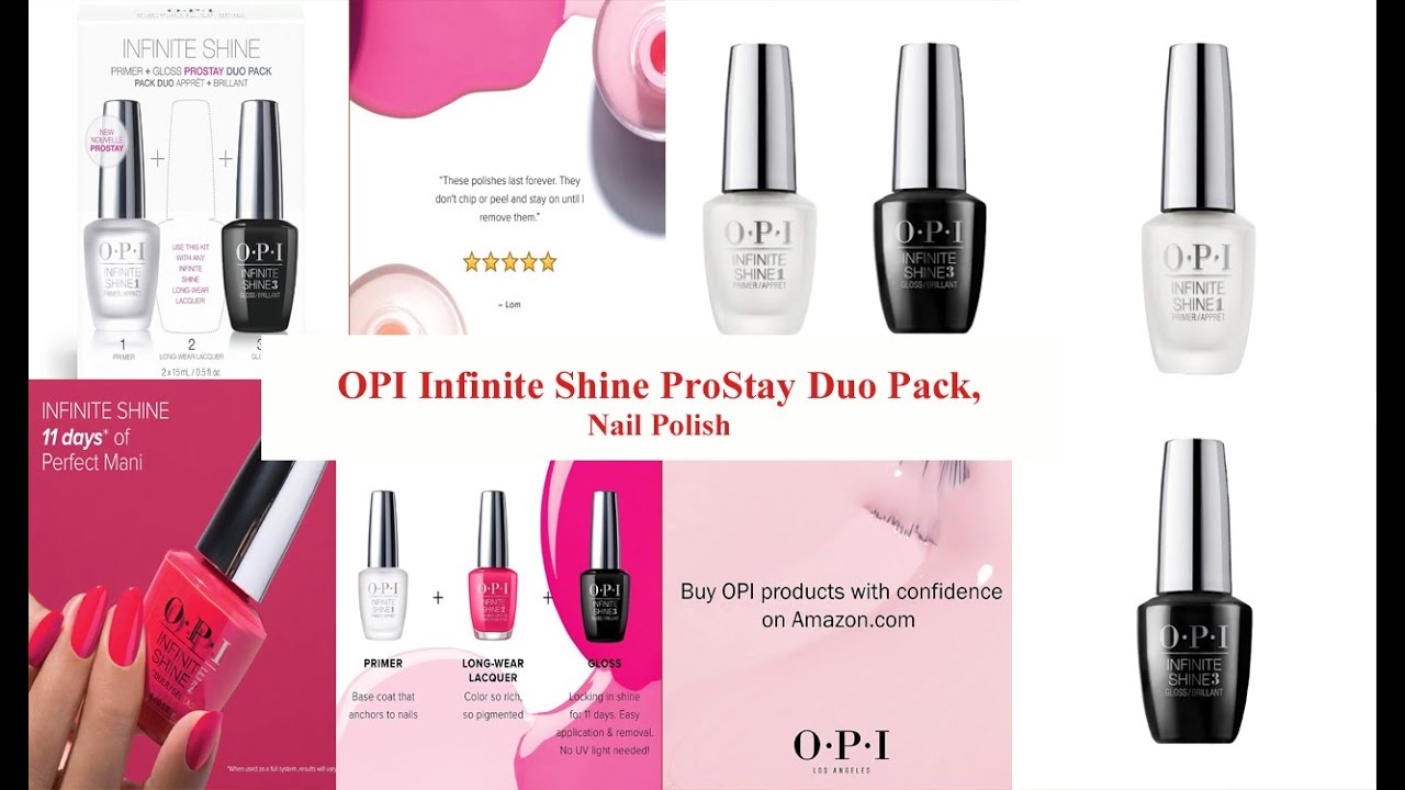 OPI Infinite Shine ProStay Duo Pack, Nail Polish Base Coat