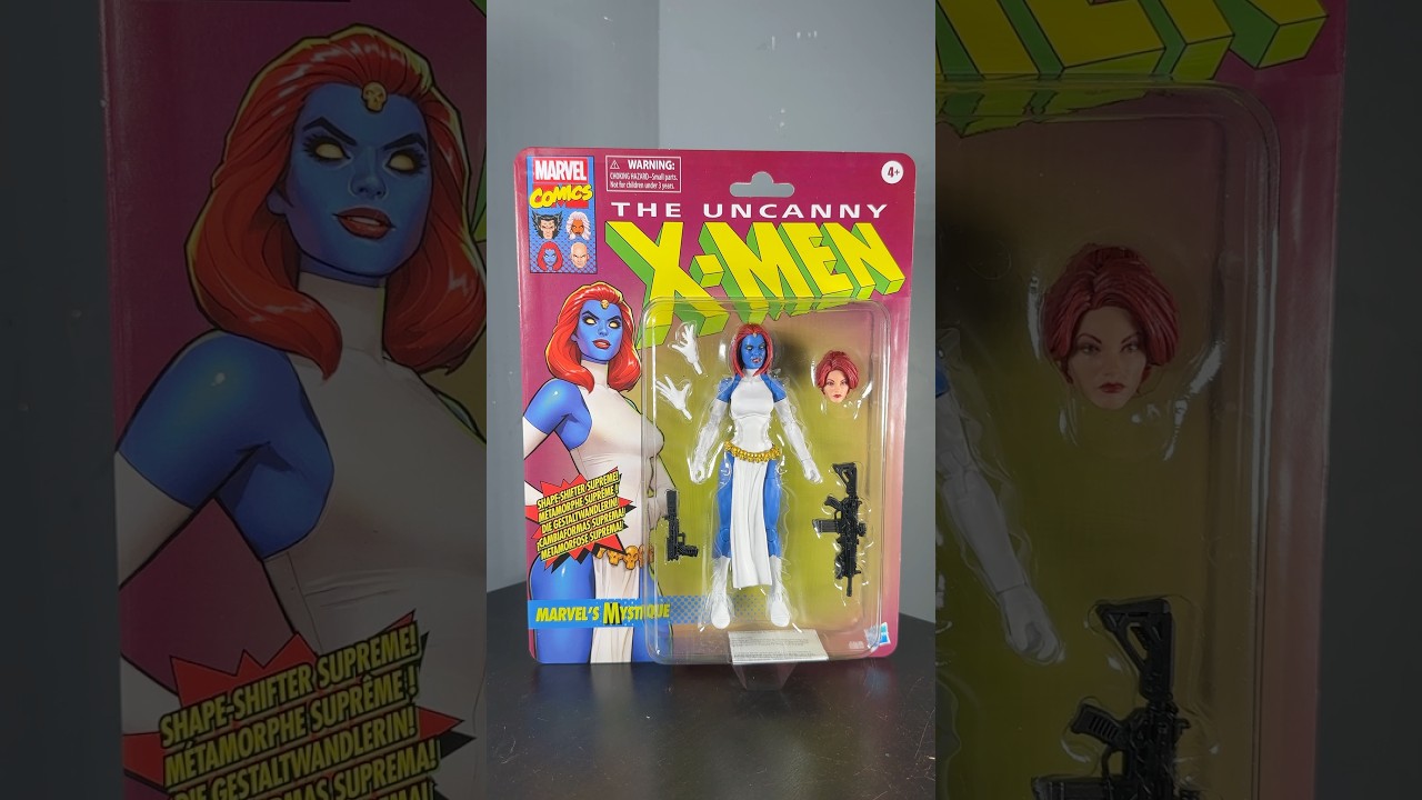 Unboxing the retro carded Marvel Legends Mystique figure! #marvellegends #marvel #xmen